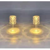 Spetebo LED Mini Tischleuchte warm weiß 2 St.