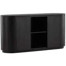 Livetastic Sideboard Schwarz, ca. 160x80x48cm