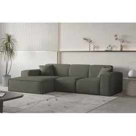 Fun Möbel Eckcouch Stoff 2-Sitzer Grün