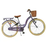 Volare Blossom Kinderfahrrad für Mädchen - 24 Zoll in Lila mit Sicherheitsmerkma