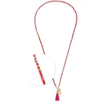 LEONARDO 024898 Damen-Kette Donna Pink 80 cm