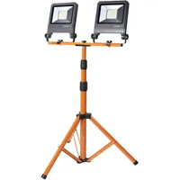 Osram Worklights Tripod, Arbeitslicht mit 2x50W Strahler und Stativ, 4000K, 2x4500 Lumen