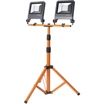 Osram Worklights Tripod, Arbeitslicht mit 2x50W Strahler und Stativ, 4000K, 2x4500 Lumen