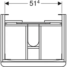 Geberit Smyle Square Waschtischunterschrank 2 Laden
