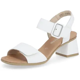 remonte Damen Riemchensandalen D1K51, Frauen Sandalen,Sommerschuhe,Freizeitschuhe,offene Schuhe,Strandschuhe,Riemen,Riemchen,Weiss (80),40 EU
