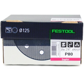 Festool 493127 Schleifscheiben STF D125/90 P80 SA/25