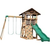 XXXLutz Xxxl Spielturm Braun, Grün, Holz, Zeder, 430x310x380 cm EN 71, CE, Outdoor Spielzeug, Spieltürme