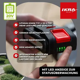 IKRA Akku 20 Volt 2,5 Ah