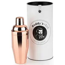 Buddy ́s Bar – Bar-Shaker „Classic“, hochwertiger 700 ml Shaker, Cocktailshaker, lebensmittelecht, spülmaschinenfest, inklusive Geschenkbox, Edelstahl poliert
