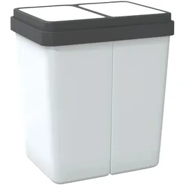deluke Mülleimer 50 l Weiß