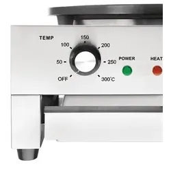 Gastronoble Buffalo elektrische Crêpière | 3 KW | 40 cm | Edelstahl