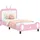 vidaXL Kinderbettgestell mit Kopfteil Rosa 80 x 200 cm PU