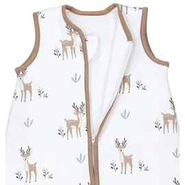 TupTam Baby Schlafsack 2.5 TOG – Warmer Winter Schlafsack Baby, OEKO-TEX, Ärmellos, Wattiert" Gr. 92, beige Rehe, Größe: 92-98 - 92-98