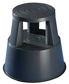 Produktbild WEDO Rollhocker Step grau Kunststoff