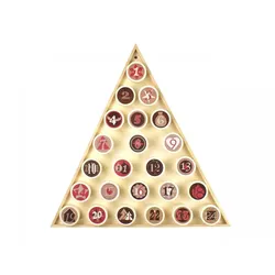 Spielheld Adventskalender Baum, Holz natur
