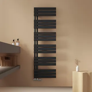 EMKE Badheizkörper 500 x 1600 mm 794 W schwarz Mittelventil