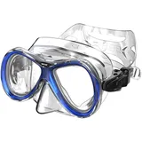 SEAC Capri SLT, Schnorchelmaske mit Maskenkörper aus hypoallergenem Siltra und Maskenschnallen mit 2 Knöpfen, 2 Große