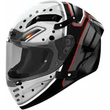 Airoh Connor Masker schwarz grau rot Gr. M 57/58