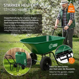 ECD Germany Bauschubkarre 100 kg