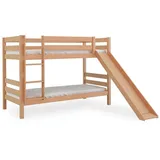 Betten-ABC Bubema Malu – Kinder Etagenbett/Hochbett, Buche massiv, mit oder ohne Rutsche, natur oder weiß