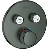 Grohe Grohtherm SmartControl Thermostat mit 2 Ventilen hard graphite gebürstet (29119AL0)