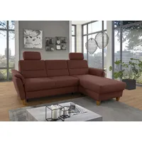 Ecksofa HOME AFFAIRE "Palmera L-Form, B: 244 cm - OTTO. Verlässliche Qualität.", rosa (kupfer), B:244cm H:89cm T:163cm, 100% Polyester;Struktur (100% Polyester);Luxus-Microfaser in Lederoptik (100% Polyester), Sofas, Ecksofa, optional Bettfunktion & Bettkasten, Federkern
