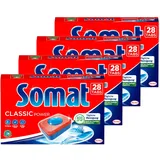 Somat Classic Power Spülmaschinen Tabs, 112 Tabs (4x 28 Tabs), Geschirrspül Tabs mit Fettlösekraft für kraftvolle Reinigung, Spültabs für strahlend sauberes Geschirr sogar bei niedrigen Temperaturen