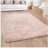 Paco Home Hochflor-Teppich »Silky 591«, rechteckig, 37 mm Höhe, Uni-Farben, besonders weich und kuschelig Paco Home creme B/L: 160 cm x 220 cm