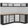 Kraftwerk Mobilio 4er Kombi, Unterschranke, Eckschrank, Oberschrank, 3964N