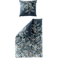 BIERBAUM Bettwäsche Mako-Satin, blau