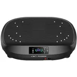 FLYBIRD Vibrationsplatte,120 Leistungsstarke einstellbare Geschwindigkeiten mit 150KG Tragkraft - Schwarz