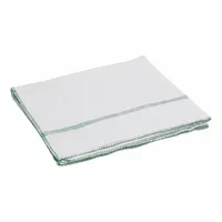 vidaXL Reinigungstücher 10 Stk. Weiß mit Grünen Gestreift 50x60 cm