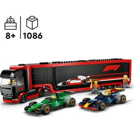 LEGO City F1 Transporter RB20 & AMR24 F1 Autos 60445