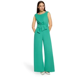 Vera Mont Overall Damen mit weitem Bein (1-tlg) Bunddetail grün XXL (46)