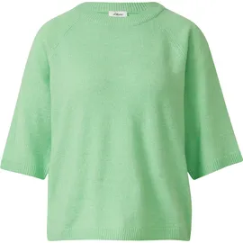 s.Oliver Weicher Halbarmpullover aus Alpakamix - grün - 36