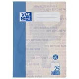 Hamelin Oxford Recycling Schulheft A4, 16 Blatt, Lineatur 25 (liniert, weißer Rand rechts), 90 g/m2