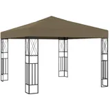 vidaXL Pavillon 3 x 3 m Taupe