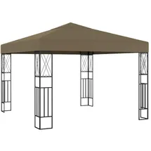 vidaXL Pavillon 3 x 3 m Taupe