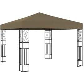 vidaXL Pavillon 3 x 3 m Taupe