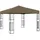 vidaXL Pavillon 3 x 3 m Taupe