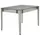 JV moebel Transparenter Gartentisch Rechteckig 120 x 80 x 75 cm Grau