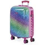 SKPAT - Koffer Kinder Jungen Starre Kinder Koffer Leichte - Kinderkoffer Jungen für Flugzeugkabine Koffer Kinder Mädchen mit 4 Rädern - Koffer für Kinder 55x40x20, Fuchsia