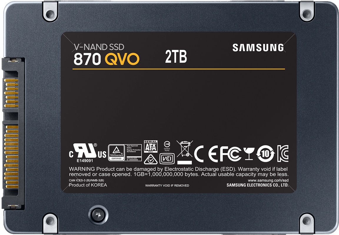 Samsung 870 QVO SSD 2TB 2.5 Zoll SATA 6Gb/s Interne Solid-State-Drive