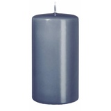 Kopschitz Kerzen Stumpenkerzen Pacific Blue Blau/Grau 8 x 4 cm, 12 Stück
