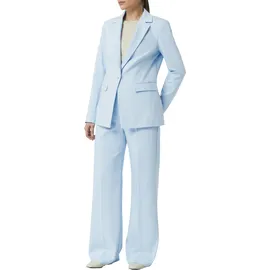 Comma, Comma Antaillierter Blazer mit Reverskragen, hellblau 42