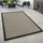 Paco Home In- & Outdoor Teppich Balkon Küchenteppich Sisal Optik Einfarbig Braun Schwarz, Grösse:80x150 cm