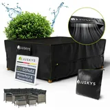 Juskys Gartenmöbel Abdeckplane 240 x 190 x 80 cm - winterfest, wasserdicht, UV-Schutz, Schutzhülle