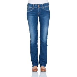 Pepe Jeans Damen Jeans Gen Regular Fit Blau Dark D45 Normaler Bund Reißverschluss W 33 L 32