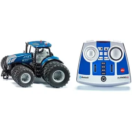 Siku New Holland T7.315 mit Doppelreifen, Bluetooth App-Steuerung und Fernsteuermodul (6739)