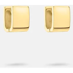 Paar Creolen LIEBESKIND BERLIN "Schmuck Geschenk Edelstahl Ohrringe The Berlin Style", gold (gelbgoldfarben), Ohrringe, Damen, Edelstahl
